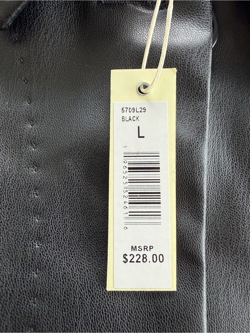 Max Studio Black Faux Leather Button-Front Jacket Oversized - Picture 14 of 16